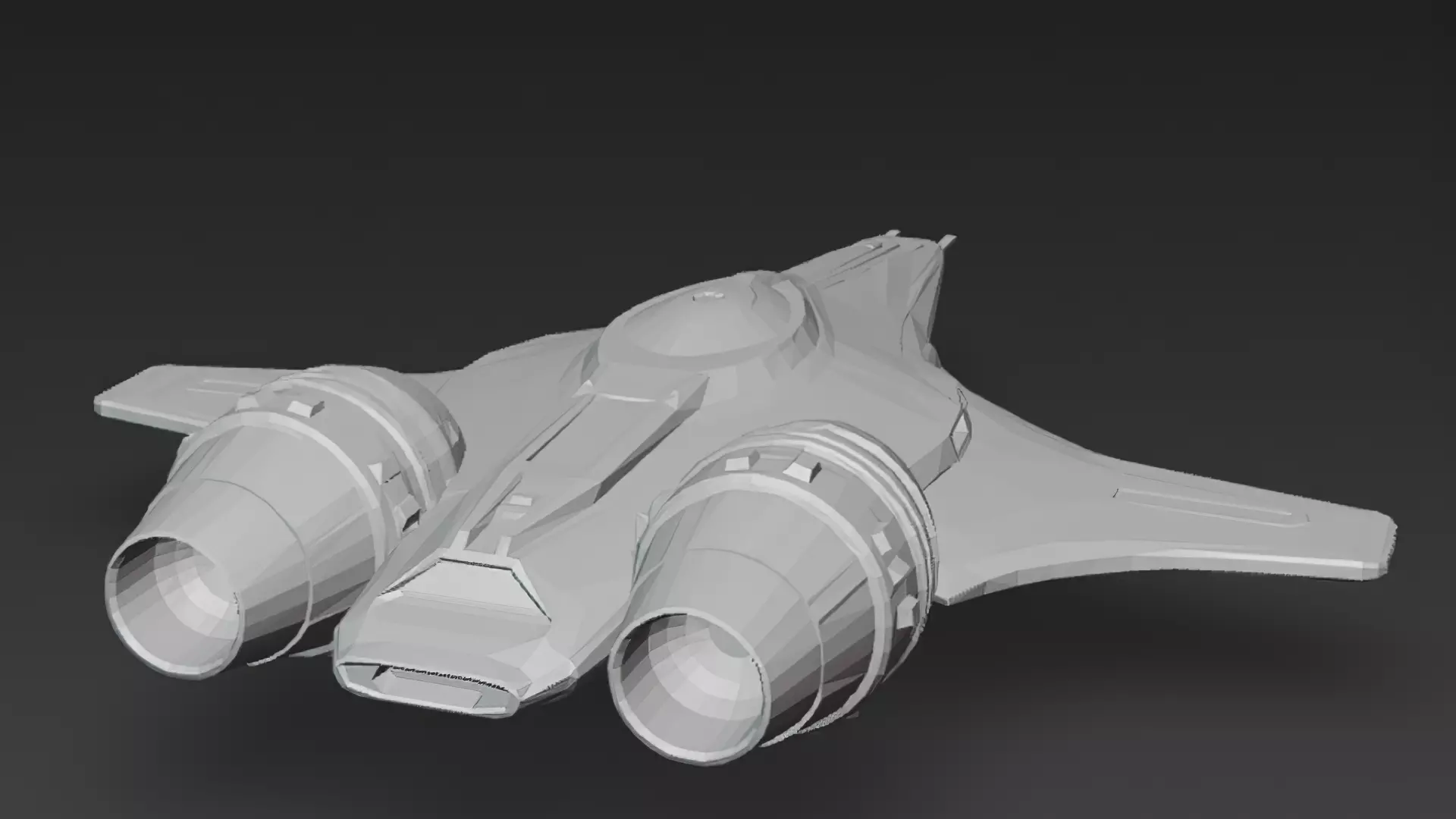 Futuristic Sci Fi Fighter Jets Pack 3D Models PBR Low-poly 3D model_52