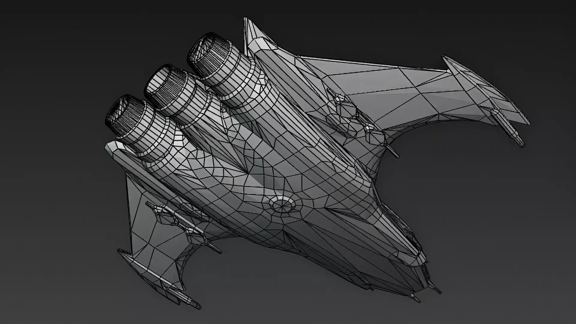 Futuristic Sci Fi Fighter Jets Pack 3D Models PBR Low-poly 3D model_26