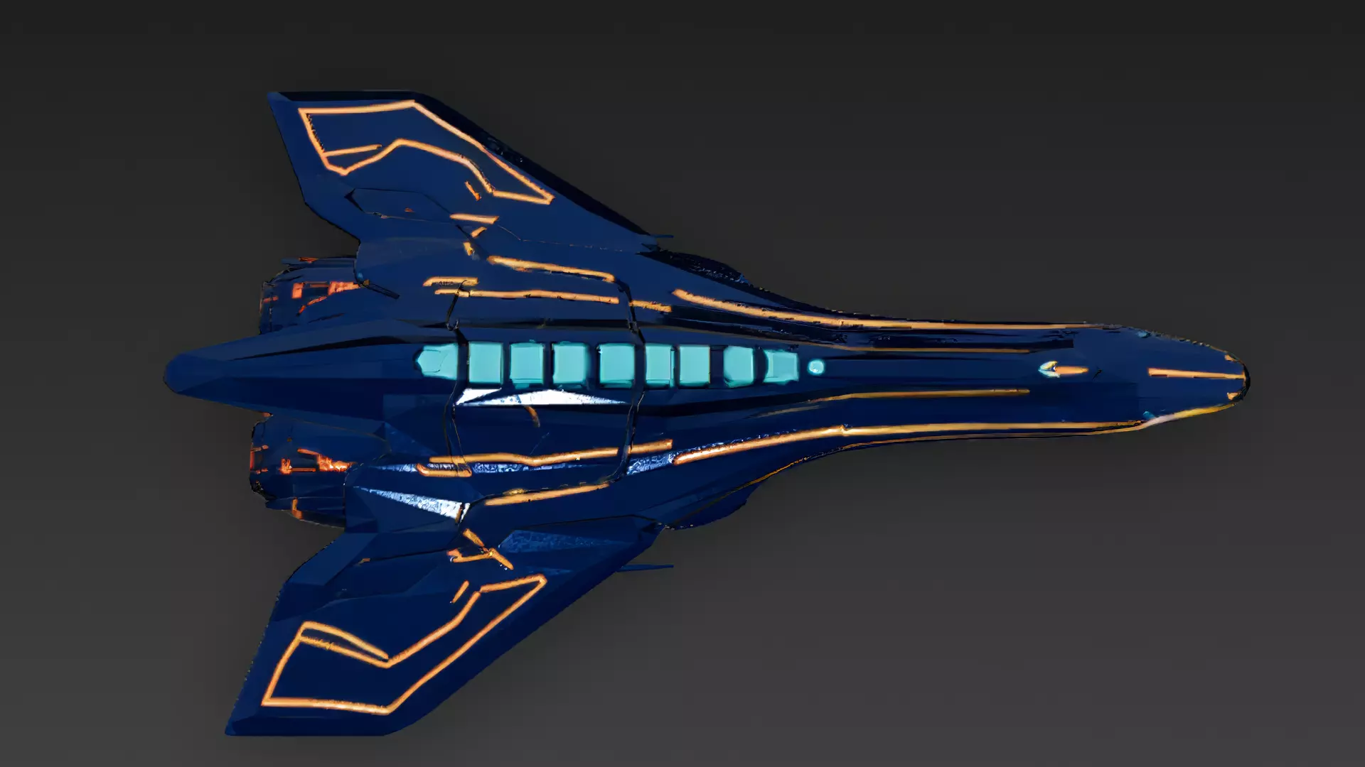 Futuristic Sci Fi Fighter Jets Pack 3D Models PBR Low-poly 3D model_30