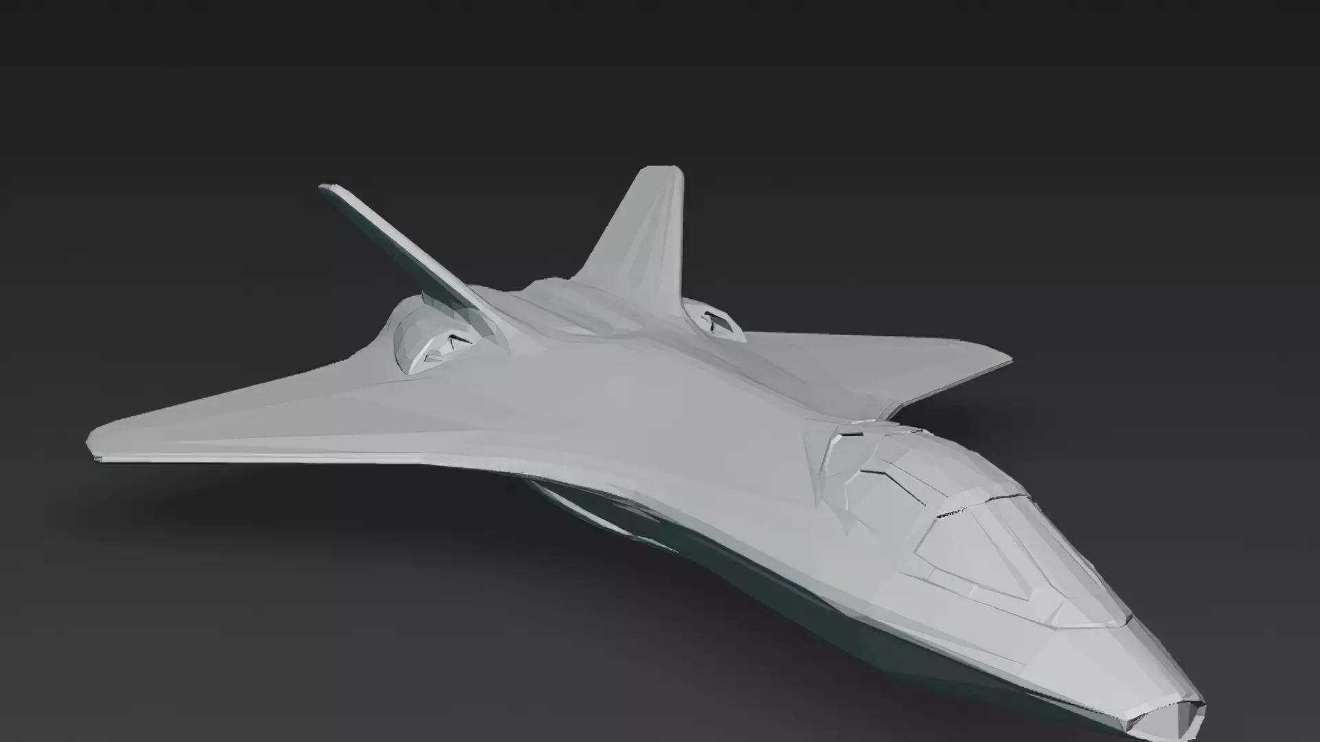 Futuristic Sci Fi Fighter Jets Pack 3D Models PBR Low-poly 3D model_66