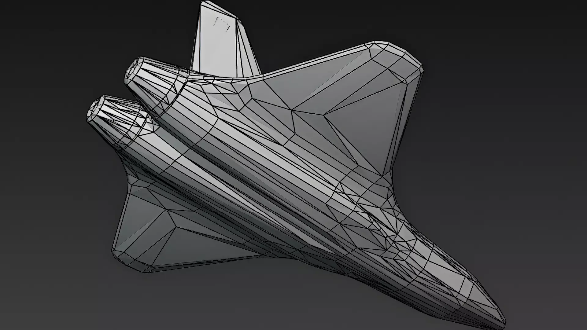 Futuristic Sci Fi Fighter Jets Pack 3D Models PBR Low-poly 3D model_69