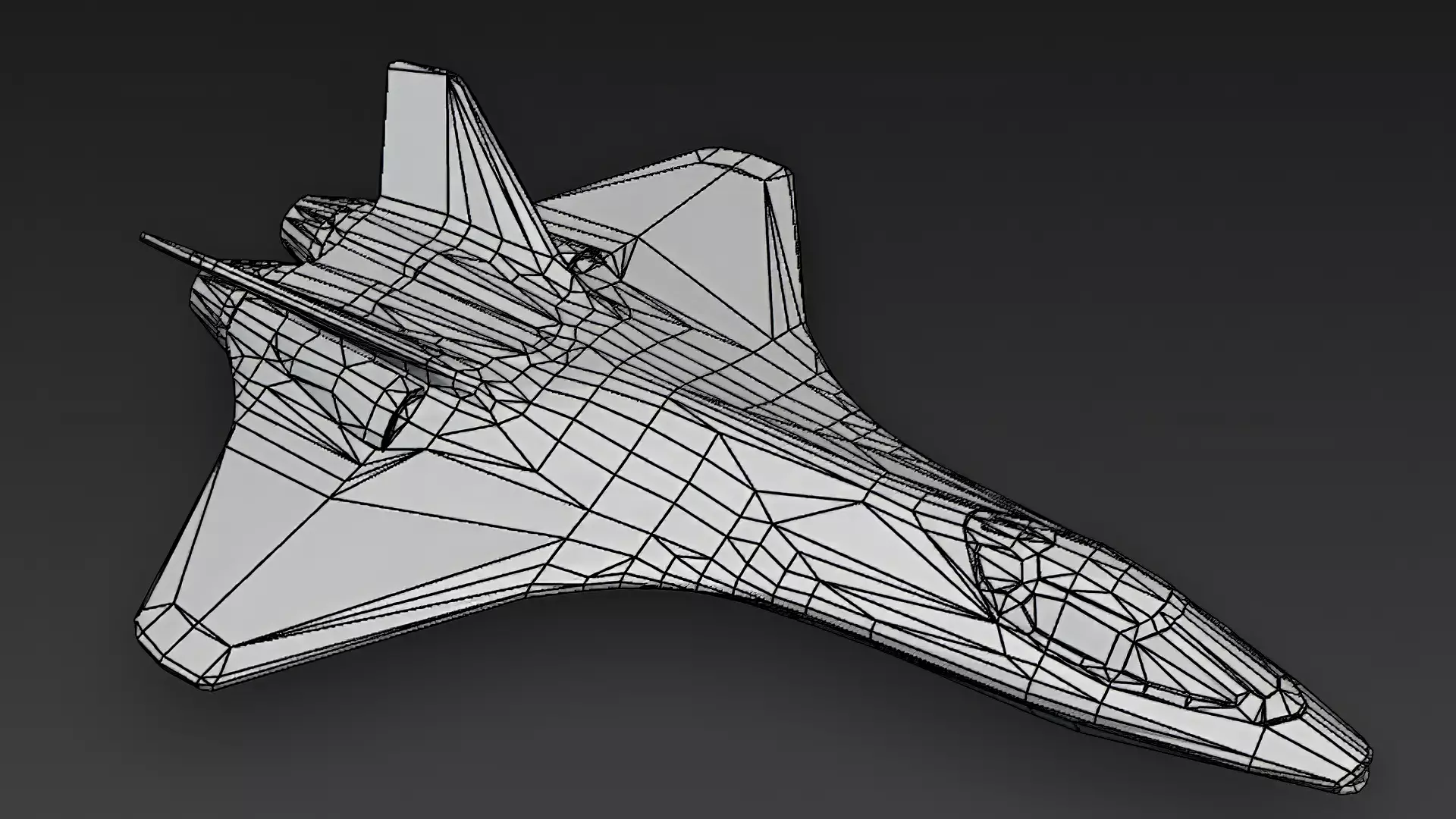 Futuristic Sci Fi Fighter Jets Pack 3D Models PBR Low-poly 3D model_68