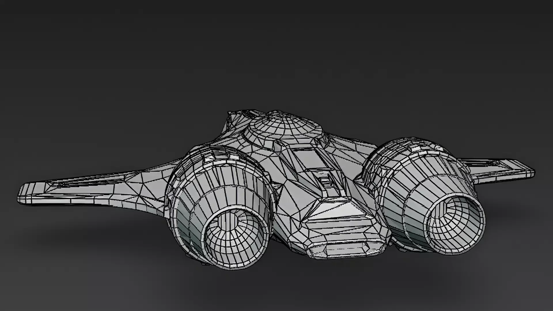 Futuristic Sci Fi Fighter Jets Pack 3D Models PBR Low-poly 3D model_54