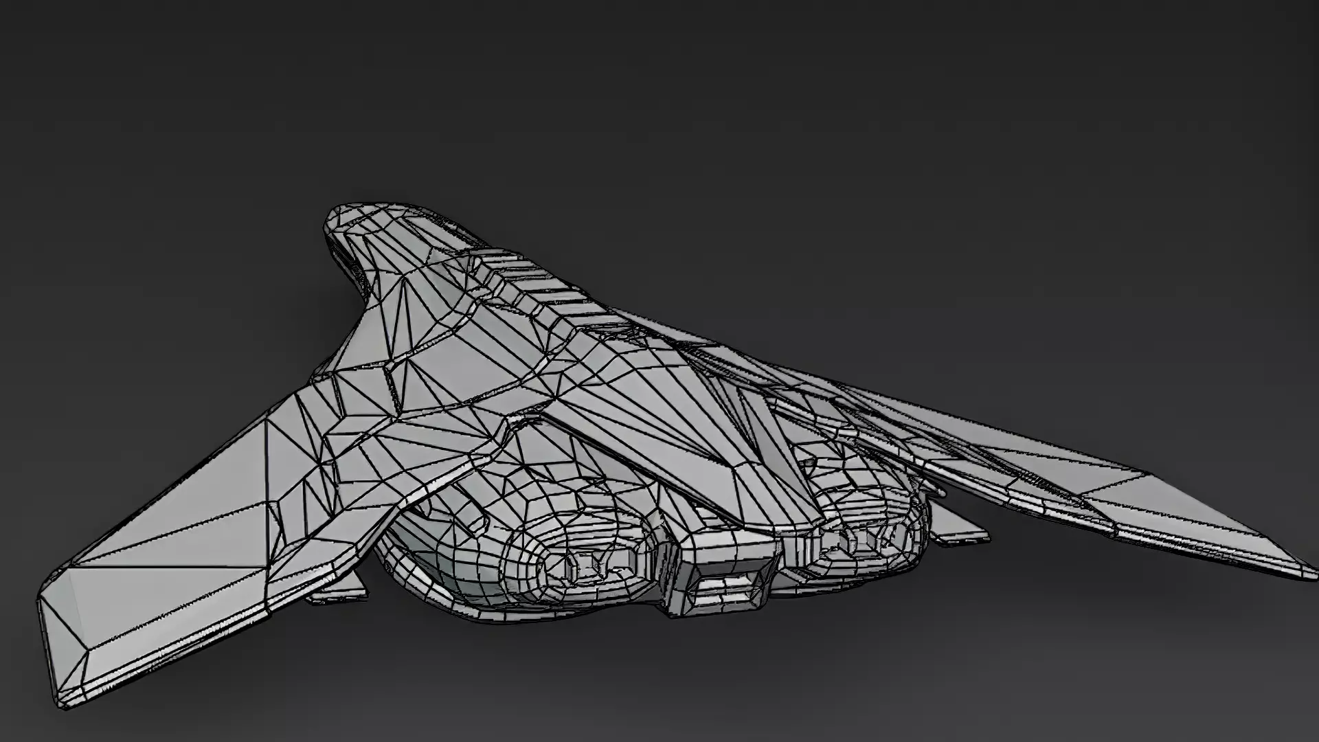 Futuristic Sci Fi Fighter Jets Pack 3D Models PBR Low-poly 3D model_42