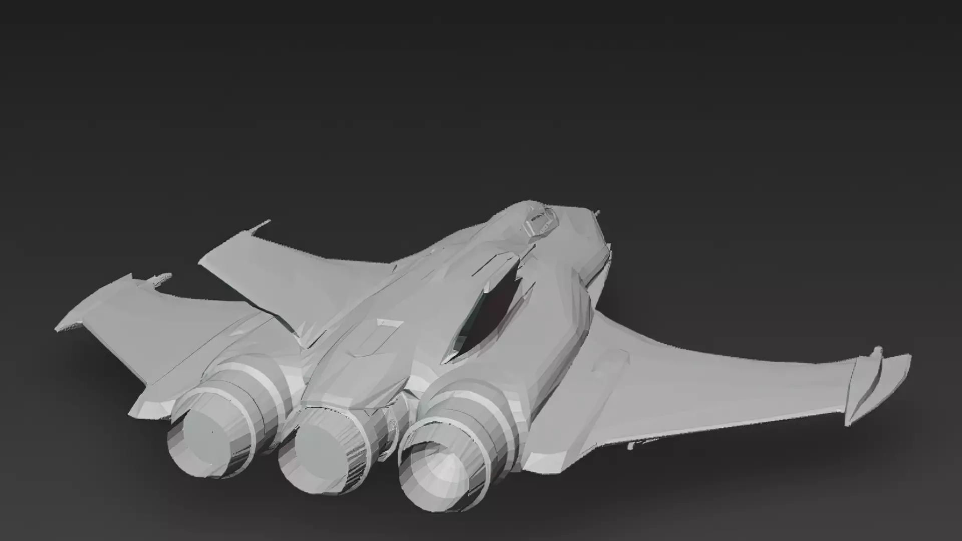 Futuristic Sci Fi Fighter Jets Pack 3D Models PBR Low-poly 3D model_25