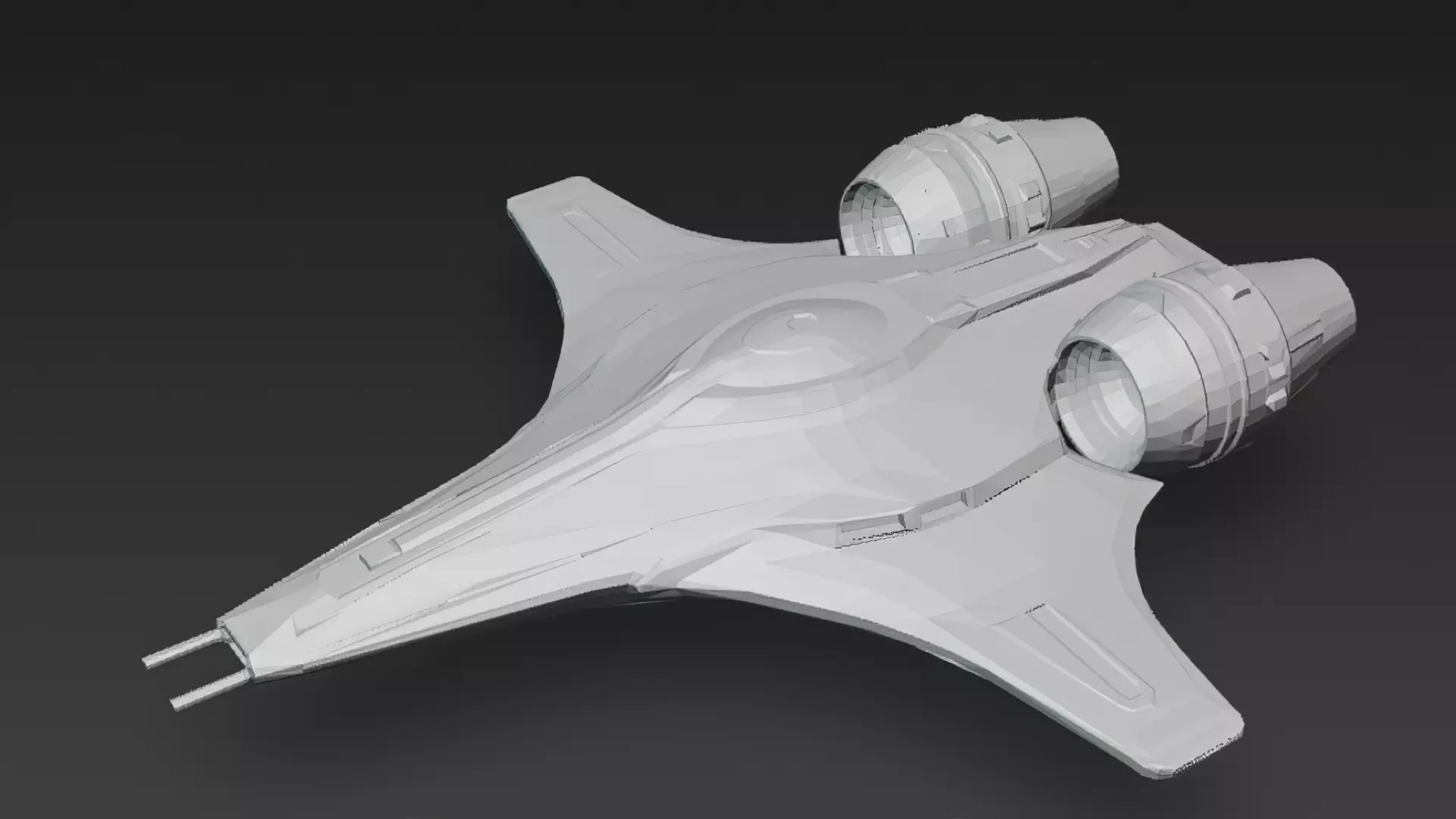 Futuristic Sci Fi Fighter Jets Pack 3D Models PBR Low-poly 3D model_50
