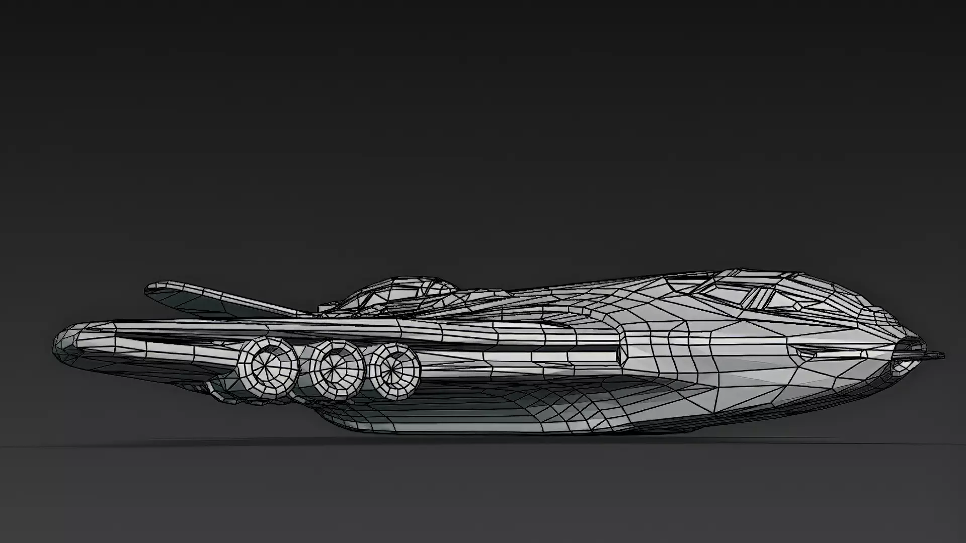 Futuristic Sci Fi Fighter Jets Pack 3D Models PBR Low-poly 3D model_15