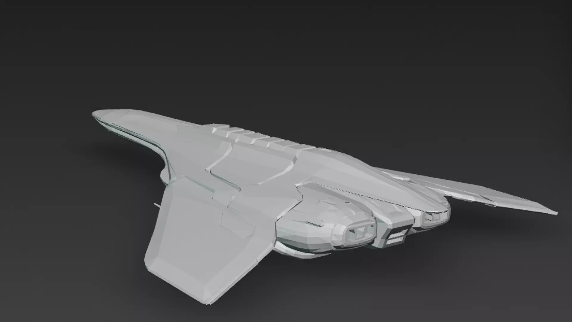 Futuristic Sci Fi Fighter Jets Pack 3D Models PBR Low-poly 3D model_38