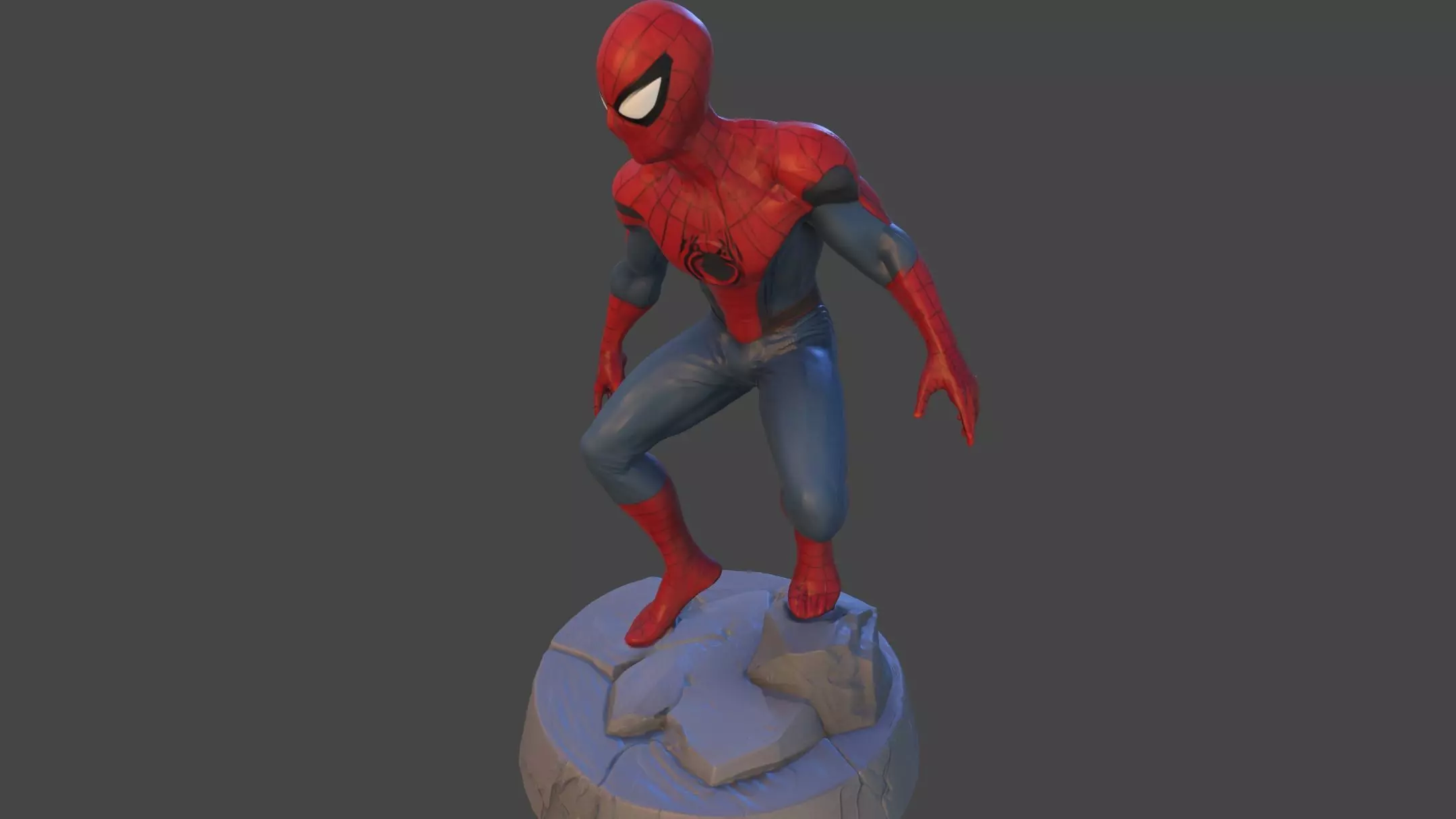 Spider Heros Figurine 3D print model_5