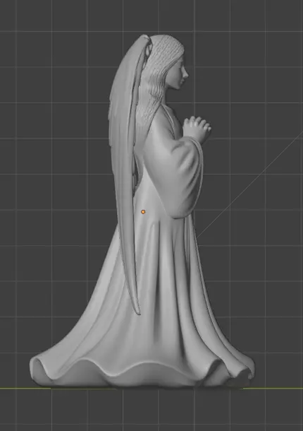 Christmas angel decoration 3D print model_4
