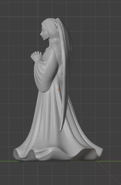 Christmas angel decoration 3D print model_3