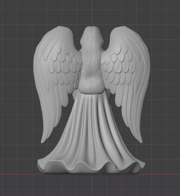 Christmas angel decoration 3D print model_2