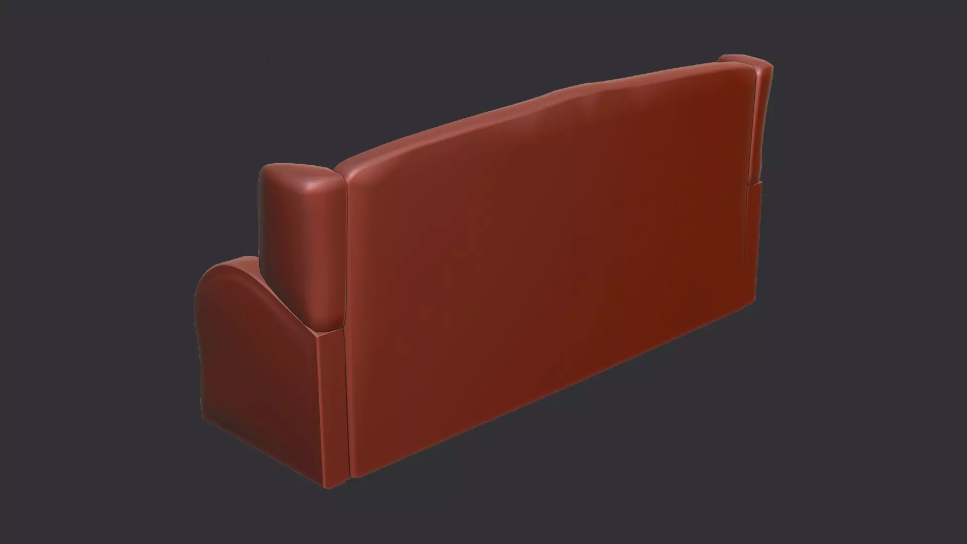 Parlor Sofa with Ornate Patterned Fabric Low-poly 3D model_6