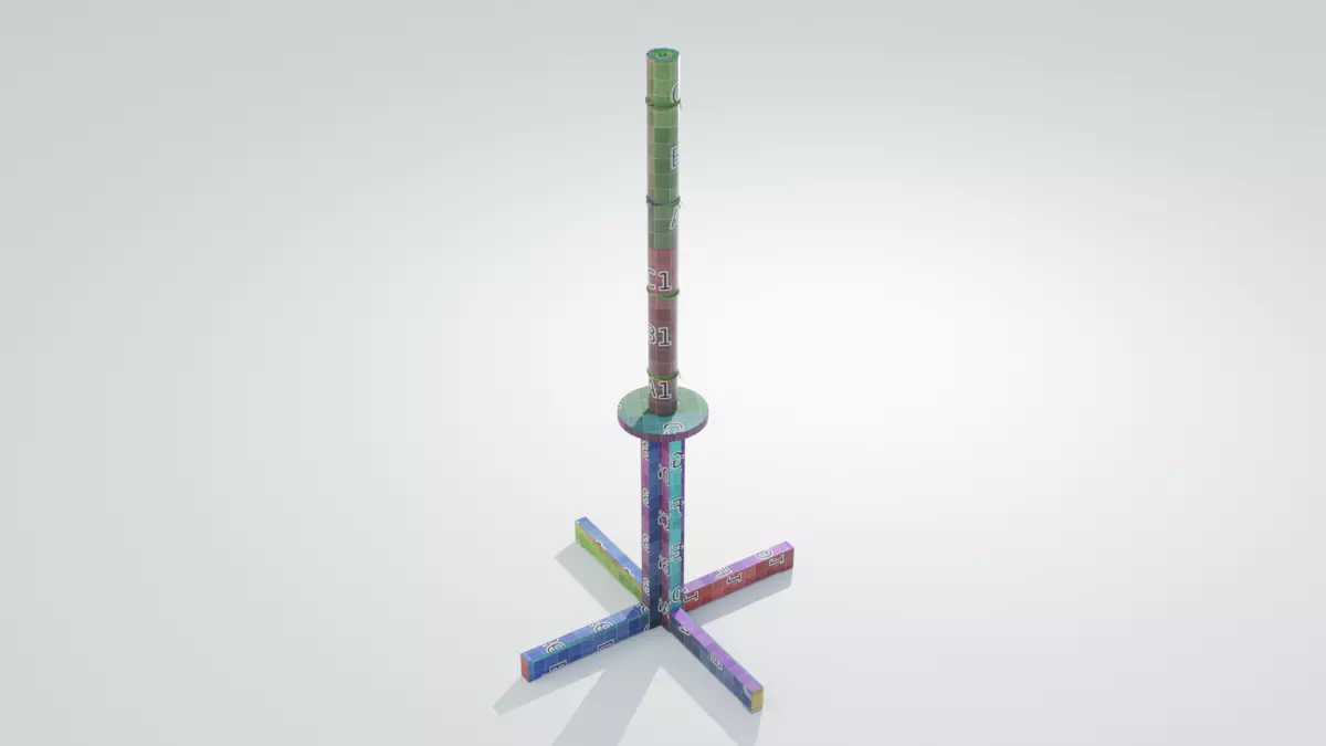 Tatami Training Dummy Free 3D model_3