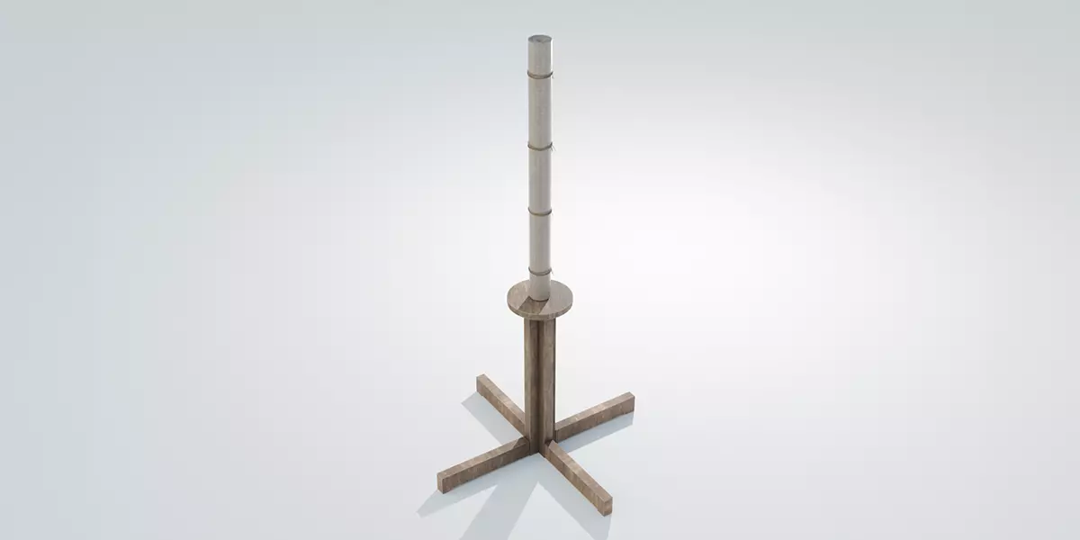 Tatami Training Dummy Free 3D model_0