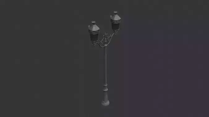 Ornate Dual Head Street Lamp