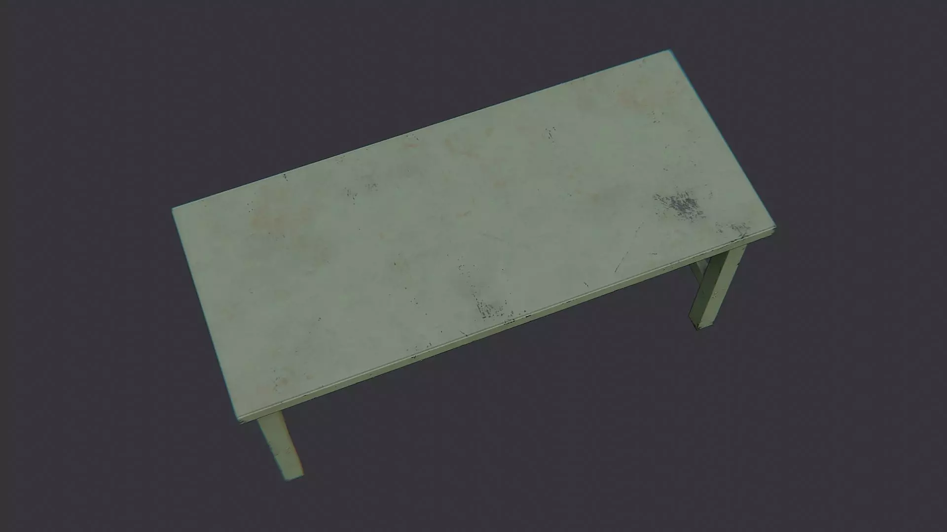 Metal Workbench Table for Shop and Garage Low-poly 3D model_4