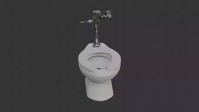 Bathroom toilet with faucet
