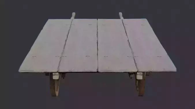 Wooden Wagon Cart with Wheels