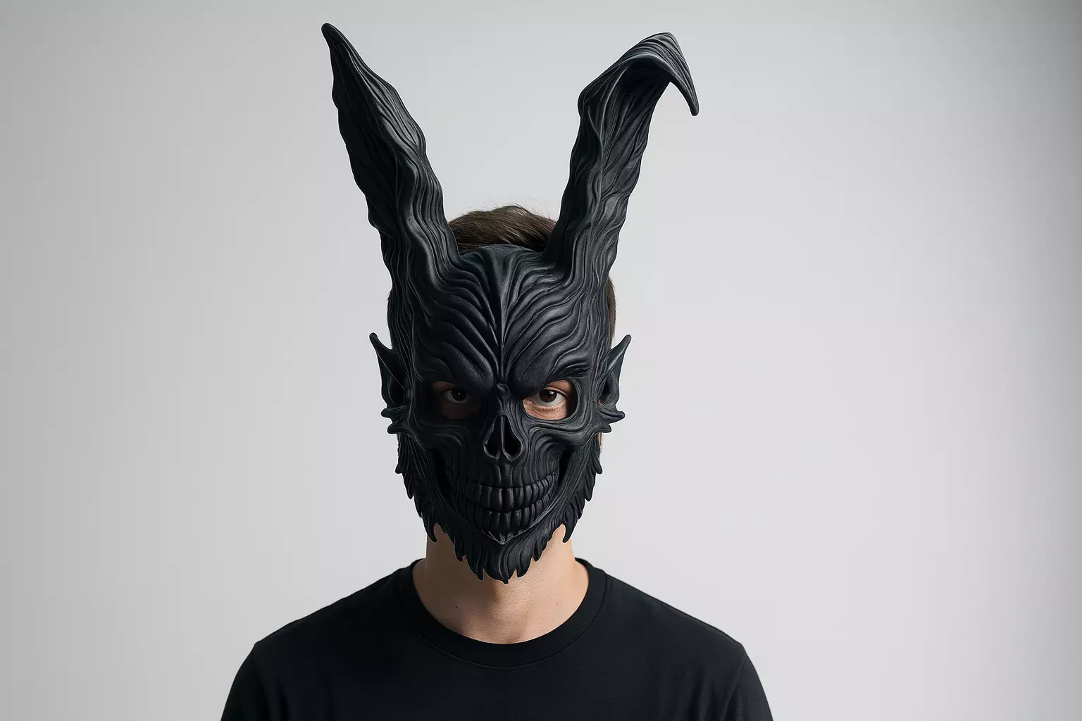 Horror Rabbit Skull Mask Dark Demon Bunny Cosplay Prop 3D print model_0