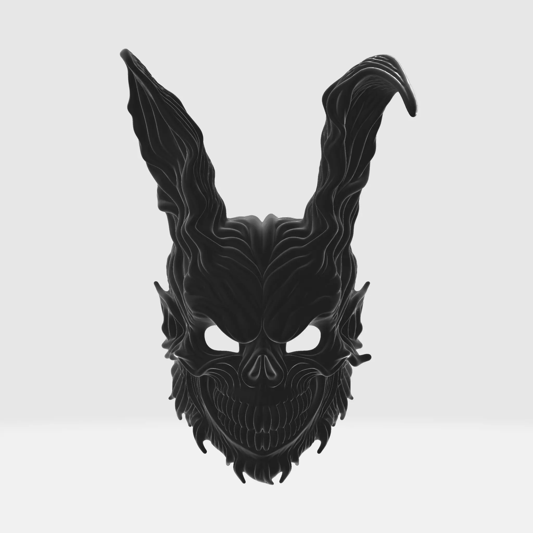 Horror Rabbit Skull Mask Dark Demon Bunny Cosplay Prop 3D print model_1