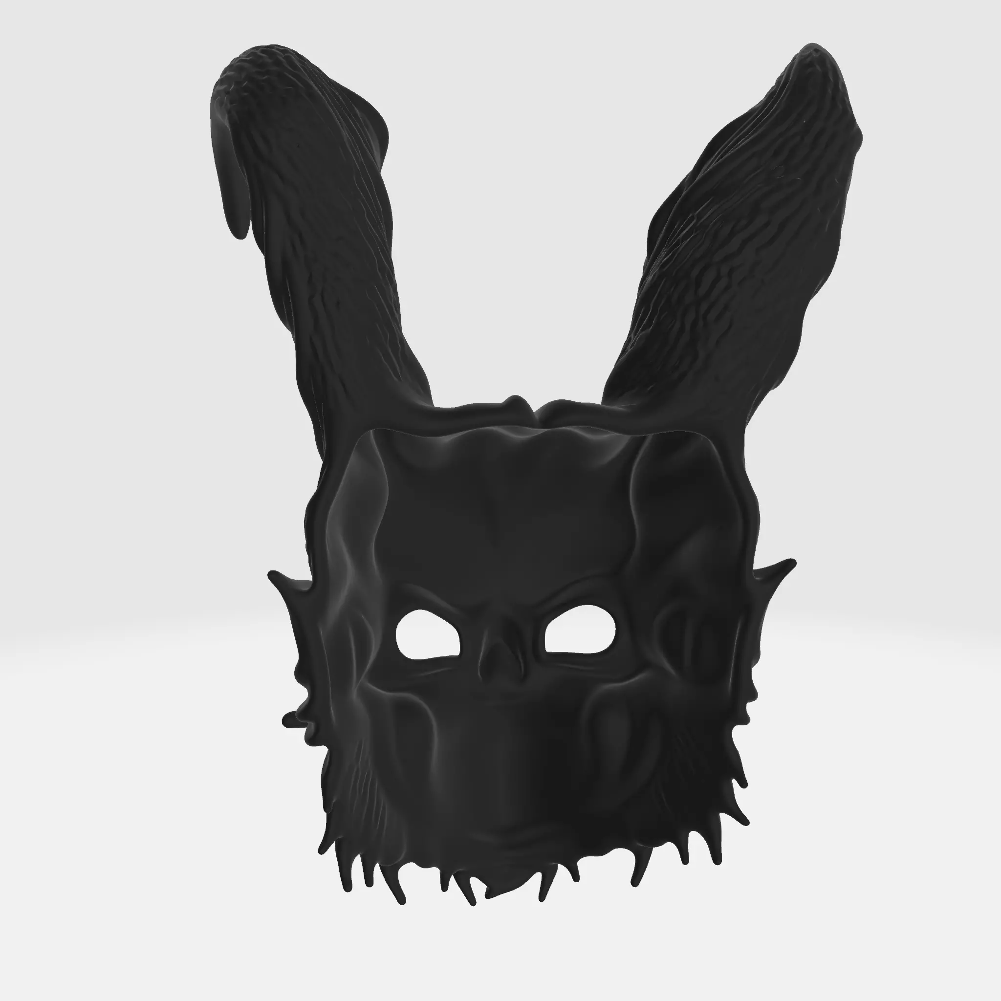 Horror Rabbit Skull Mask Dark Demon Bunny Cosplay Prop 3D print model_3
