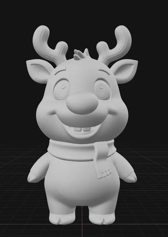 Christmas reindeer decoration 3D print model_1