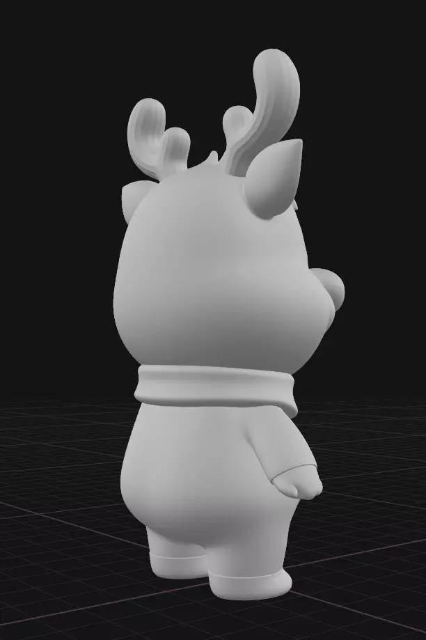 Christmas reindeer decoration 3D print model_2