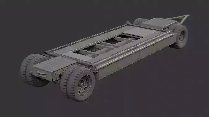 Trailer Flatbed Oxygen Tank