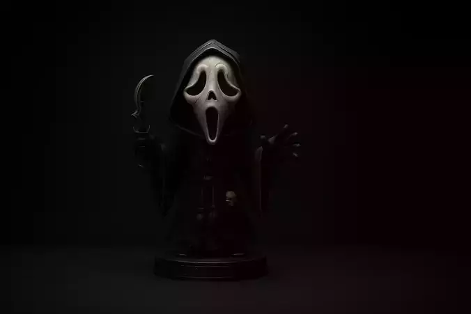 SCREAM Ghostface Chibi Grim Reaper Figurine Horror Collectible