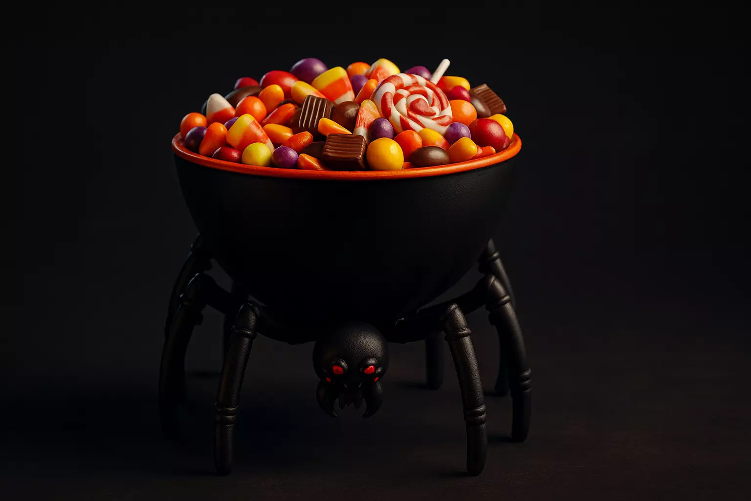 Spider Bowl Halloween Candy Dish Creepy Decorative Spider Bowl 3D print model