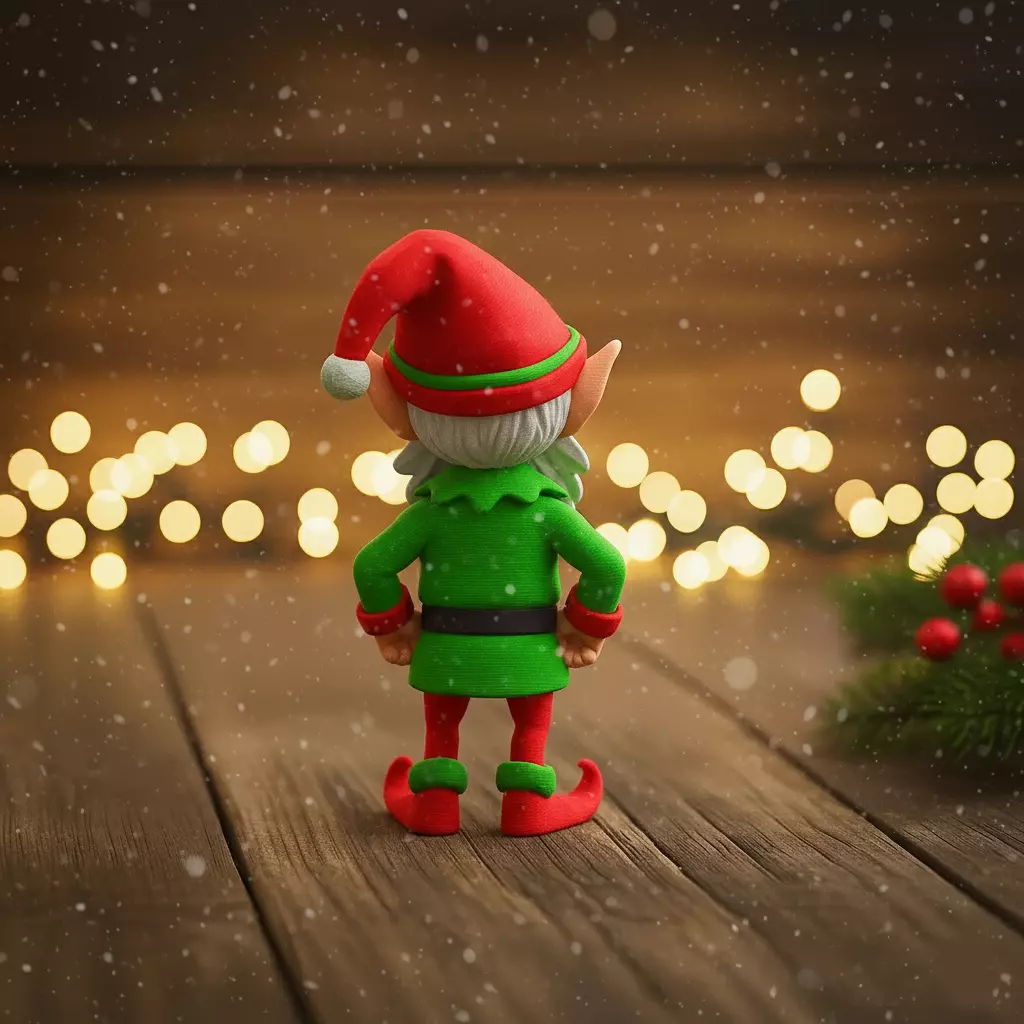 Christmas elf decoration 3D print model_1
