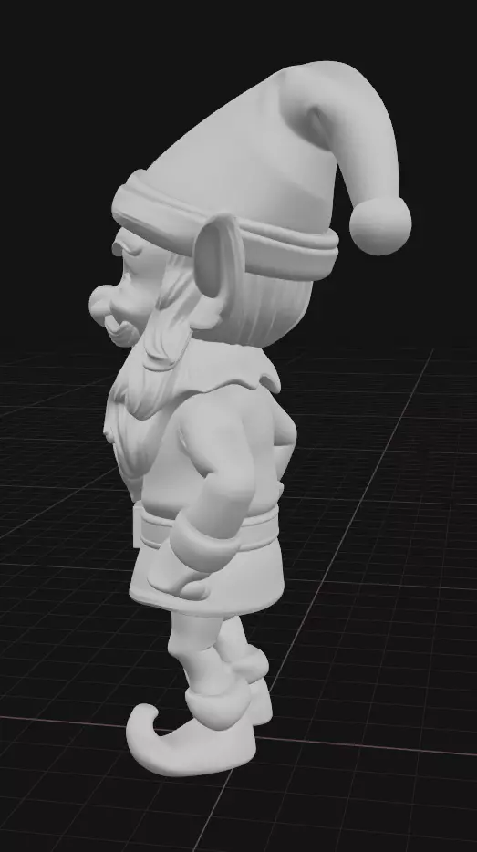 Christmas elf decoration 3D print model_5