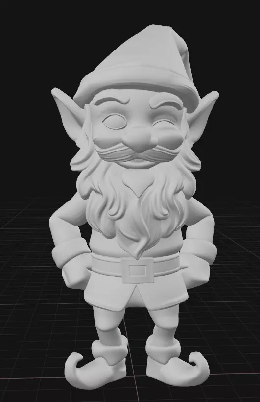 Christmas elf decoration 3D print model_2