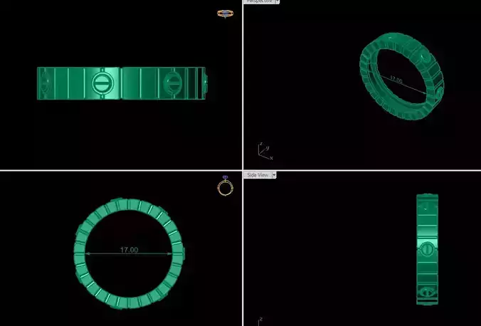 Pendant Earrings Rings Bracelet Combo