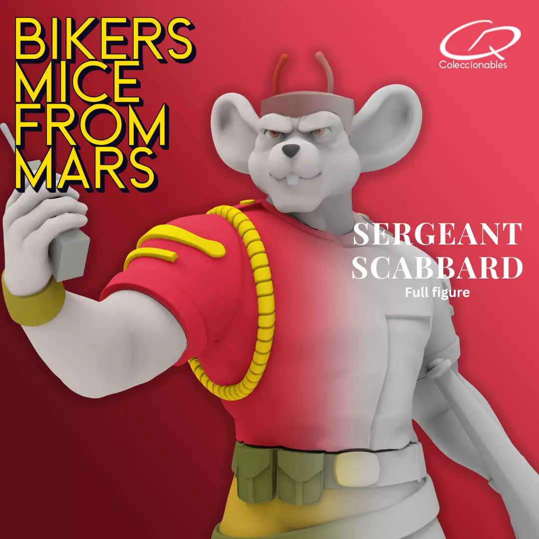 Biker Mice from Mars - Vol2 - Sergeant Scabbard 3D print model_1