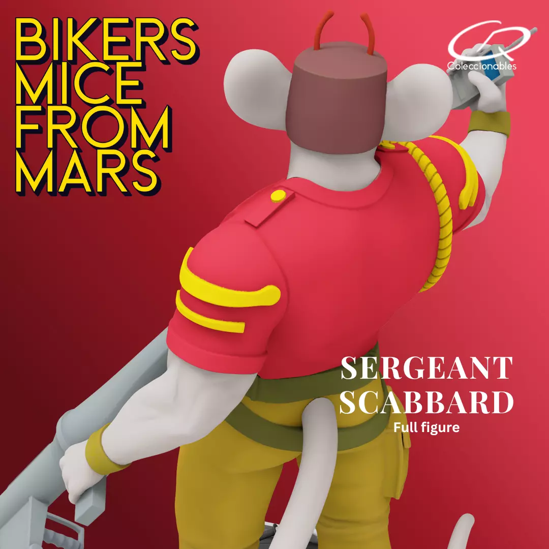 Biker Mice from Mars - Vol2 - Sergeant Scabbard 3D print model_3