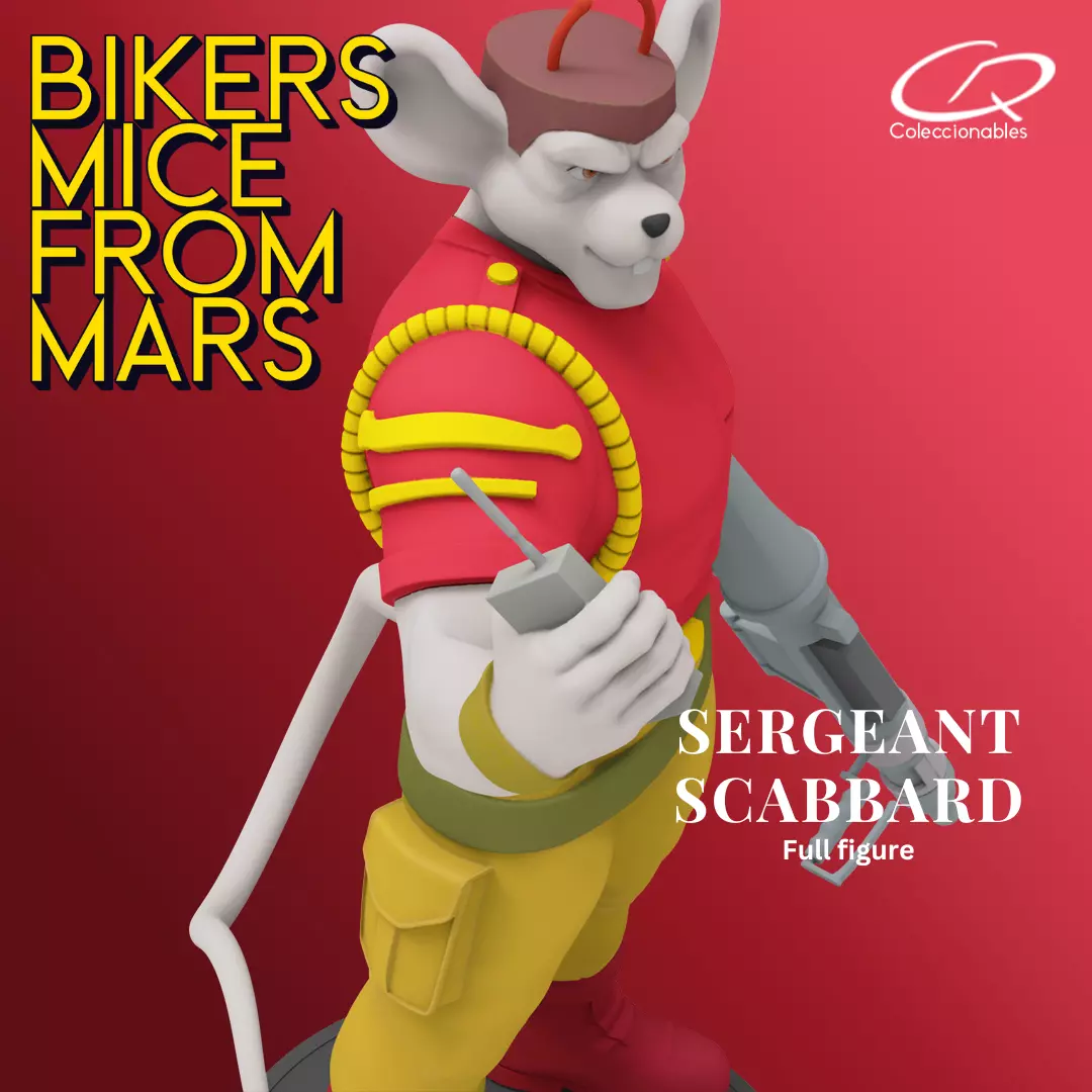 Biker Mice from Mars - Vol2 - Sergeant Scabbard 3D print model_5