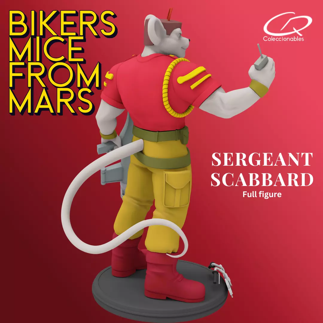 Biker Mice from Mars - Vol2 - Sergeant Scabbard 3D print model_6