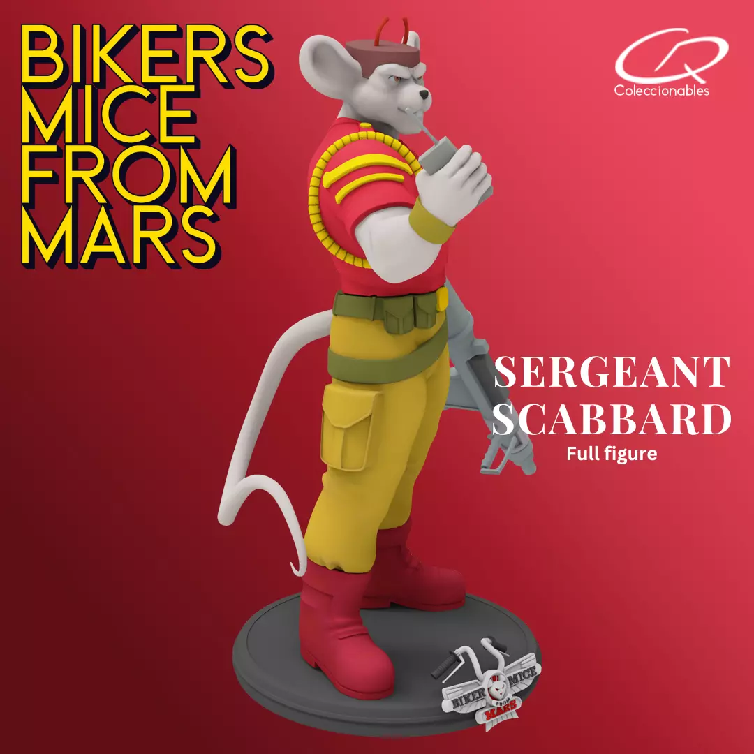 Biker Mice from Mars - Vol2 - Sergeant Scabbard 3D print model_10