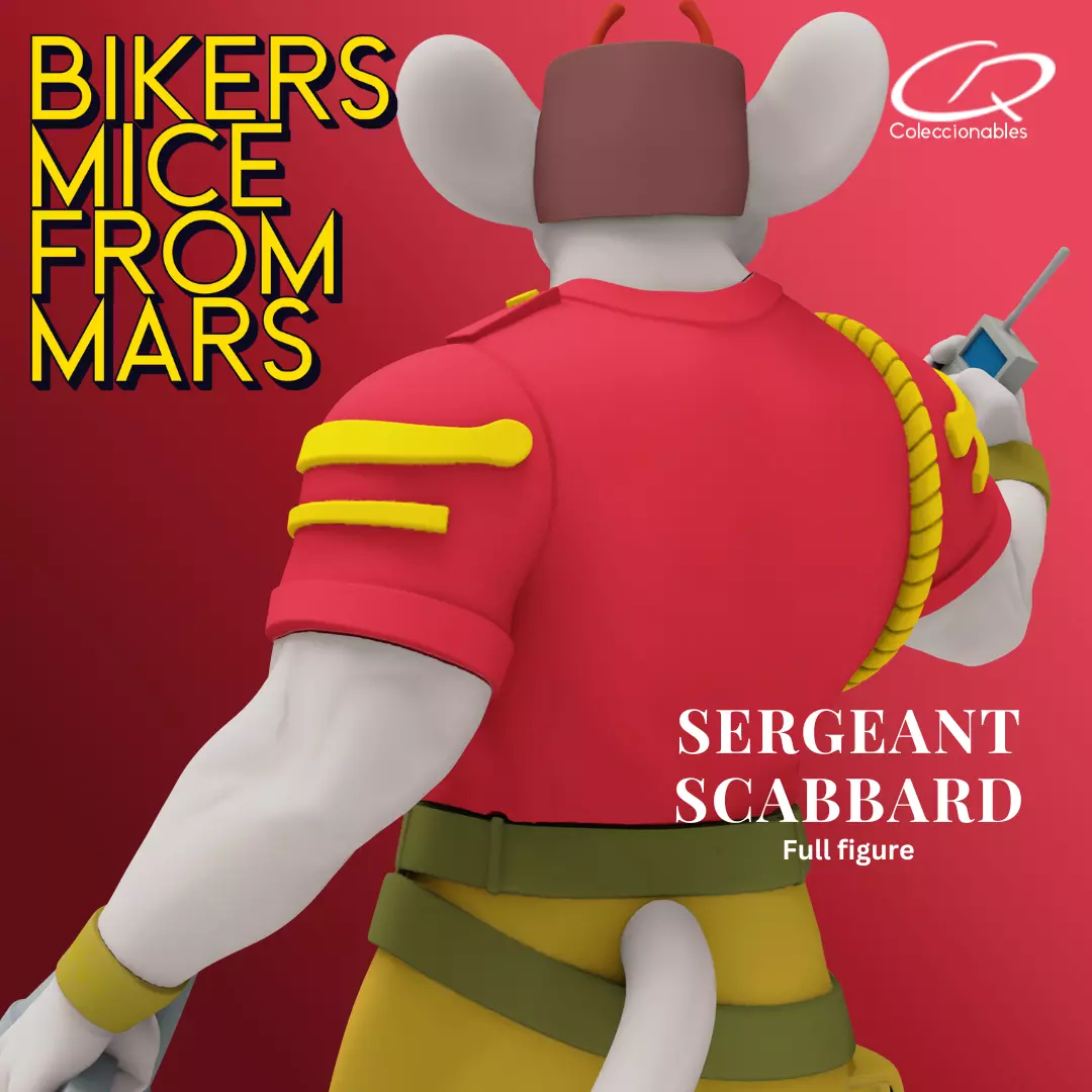 Biker Mice from Mars - Vol2 - Sergeant Scabbard 3D print model_7