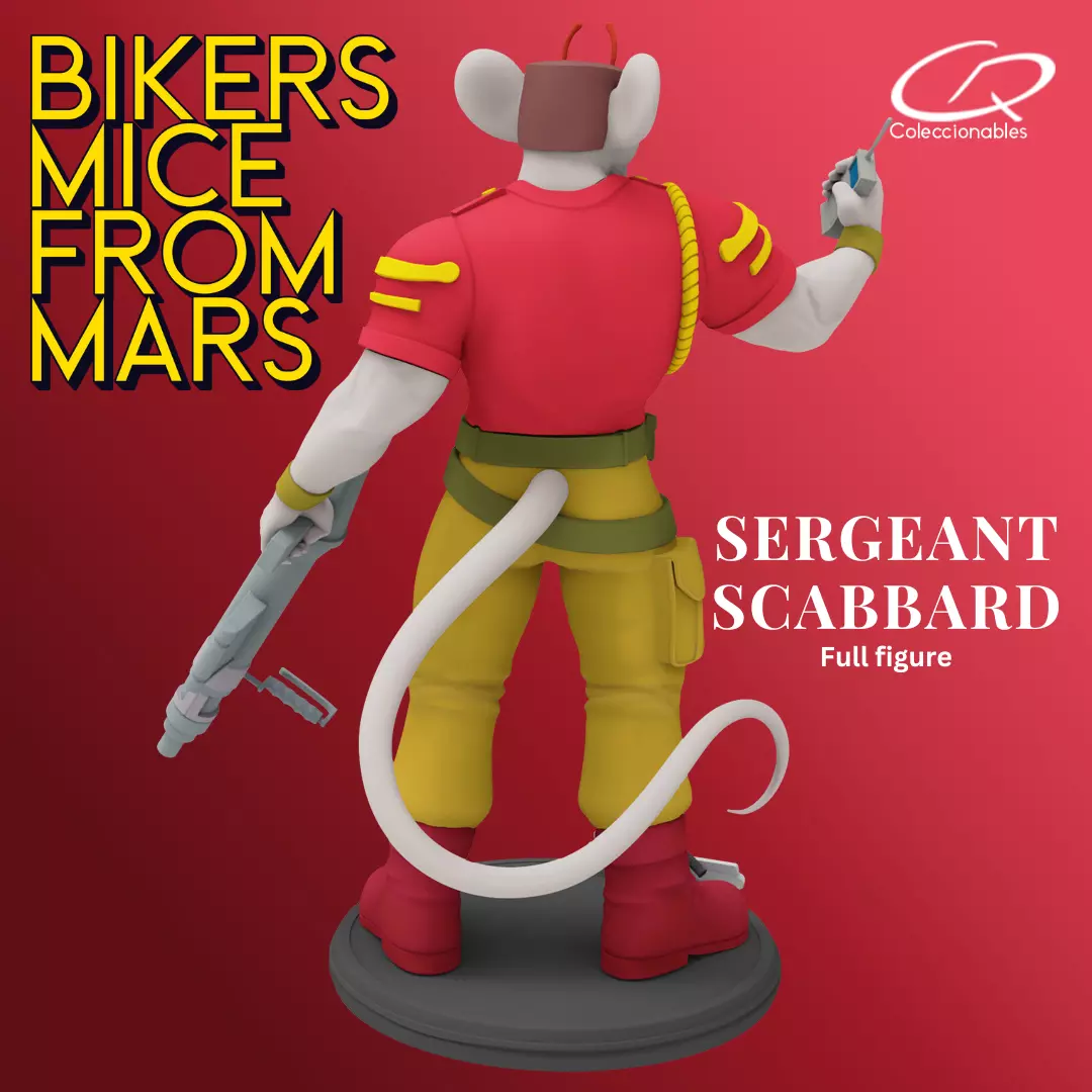 Biker Mice from Mars - Vol2 - Sergeant Scabbard 3D print model_4