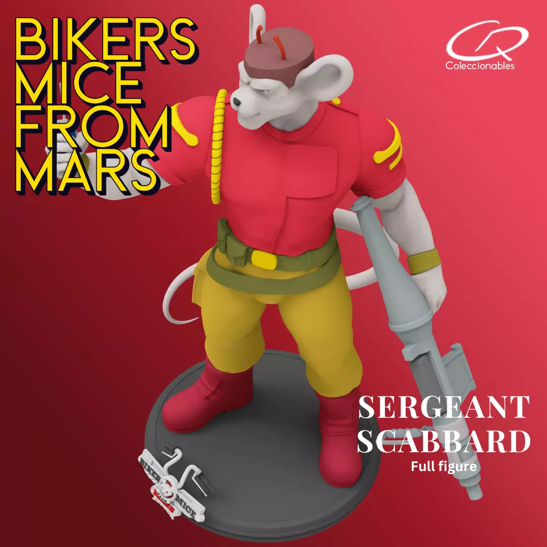 Biker Mice from Mars - Vol2 - Sergeant Scabbard 3D print model_9