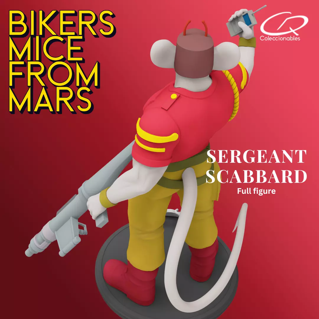 Biker Mice from Mars - Vol2 - Sergeant Scabbard 3D print model_13