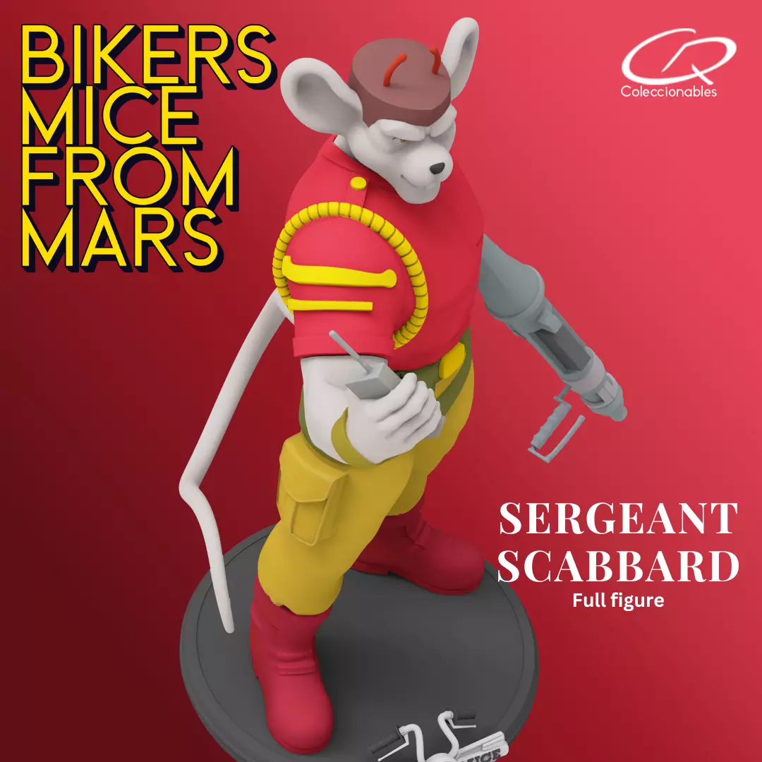 Biker Mice from Mars - Vol2 - Sergeant Scabbard 3D print model_11