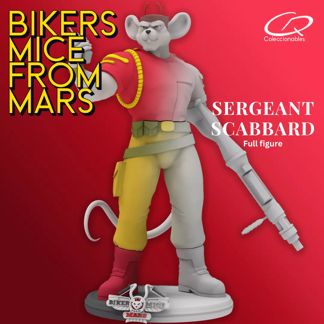 Biker Mice from Mars - Vol2 - Sergeant Scabbard 3D print model_0