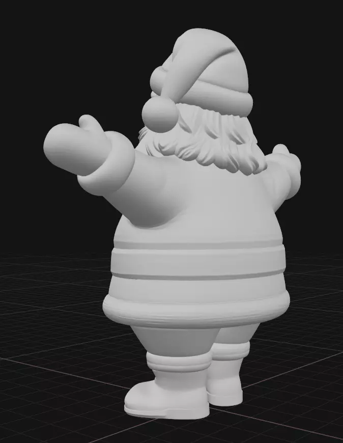 Santa Claus decoration 3D print model_5