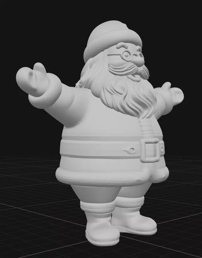 Santa Claus decoration 3D print model_3