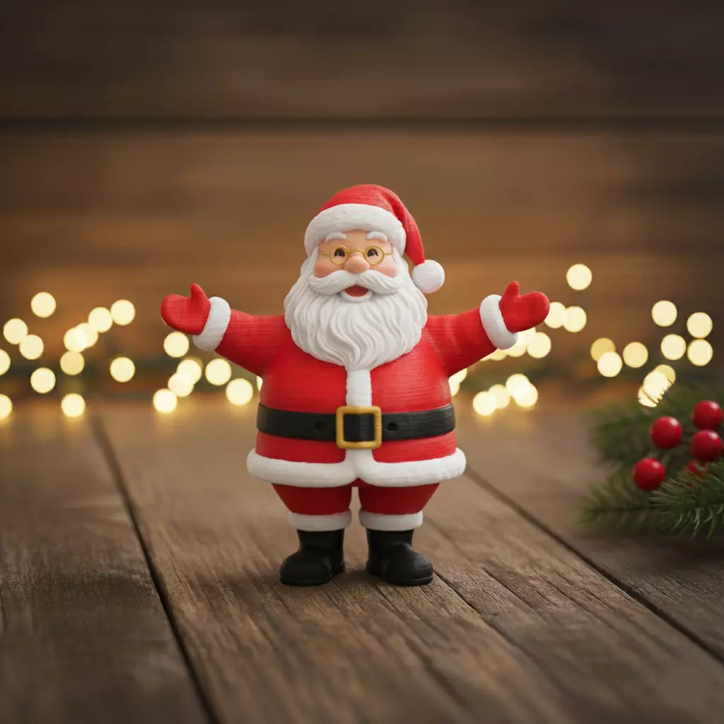 Santa Claus decoration 3D print model_0