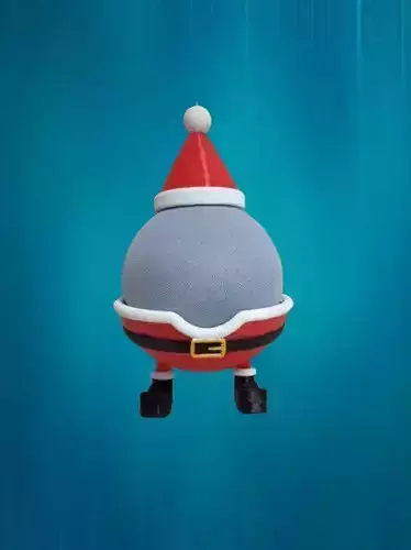 Christmas themed stand for Alexa Google Home  Santa Claus  Stand